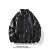 秋冬原创抖音白底平铺大码皮衣皮夹克外套男J860P78控128，男装夹克，电商A029