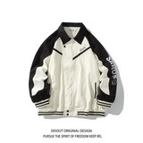 相机片撞色原创港风大码宽松棒球服夹克港风外套男J850P98控138，男装夹克，电商A029