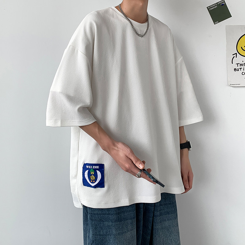 夏季新港风款短袖大码T恤五分袖T恤港风男装 T507 p30 控48图片