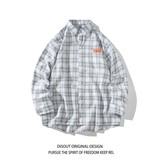 秋冬延续白底平铺日系长袖衬衣条纹衬衫C618P55控78，男装衬衫，电商A029