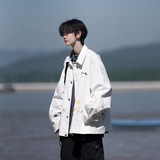 相机片原创花卉大码港风宽松棒球服夹克外套男J839P78控108，男装夹克，电商A029