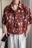 东南亚风轻熟店主风痞帅短袖话衬衫大码港风花衬衫C608P40控58，男装T恤，电商A029