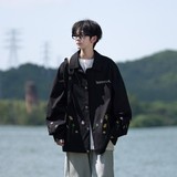 相机片原创花卉大码港风宽松棒球服夹克外套男J839P78控108，男装夹克，电商A029