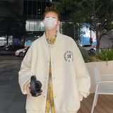 2025秋冬新款原创大码宽松港风棒球服夹克外套男J836P78控108，男装夹克，电商A029