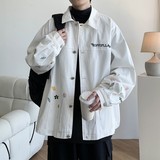 2025秋冬新款内景大码港风宽松绣花夹克外套男J839P80控118，男装夹克，电商A029