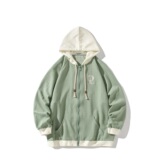 相机片直播港风大码卫衣连帽外套绣花开衫j820p78控价98，女装短外套，电商A029