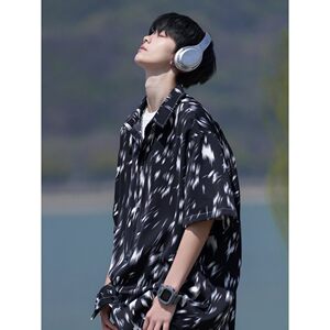 相机片夏季抖音直播港风大码外景短袖衬衫花衬衣 C608 P40 控58图片