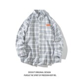 秋冬延续白底平铺日系长袖衬衣条纹衬衫C618P55控78，男装衬衫，电商A029