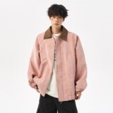 秋冬二开原创无影墙港风大码绣花皮衣皮夹克外套男J872P88控138，男装夹克，电商A029