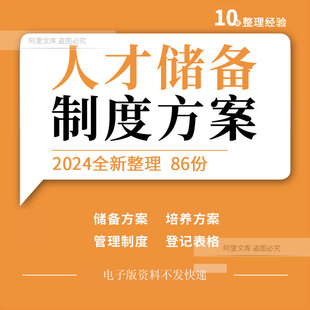 企业公司管理人才储备计划管理制度培养培训实施方案登记评价表格