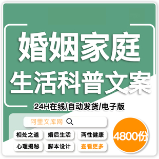 婚姻家庭经营感情修复百科文案夫妻关系相处沟通技巧抖音口播文案