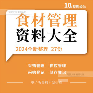 食堂食材采购验收配送卫生供应商管理制度采购储存登记表格