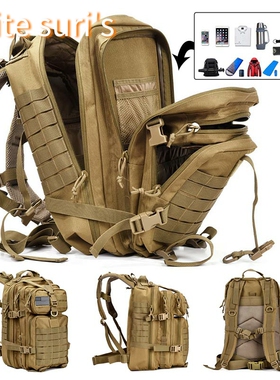 50L Capacity Men Army Military Tactical Large Backpack bag