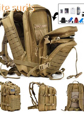 50L Capacity Men Army Military Tactical Large Backpack bag