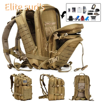 50L Capacity Men Army Military Tactical Large Backpack bag