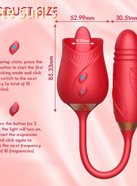 Three in one vibrating tongue lick retractable jump egg for