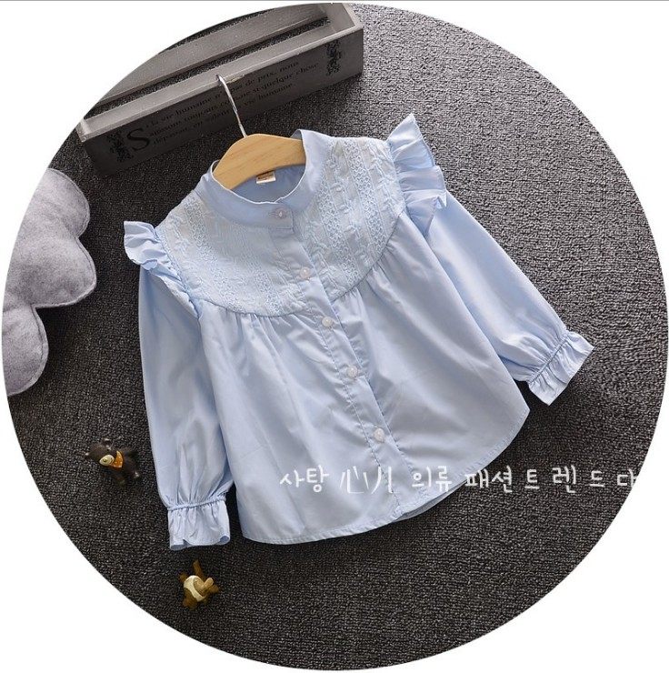 Chemise fille à manche longue - Ref 2088432 Image 3