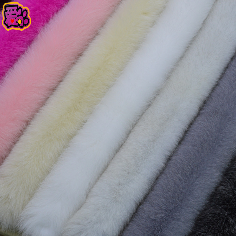 狐狸毛真毛毛领子帽条男女通用