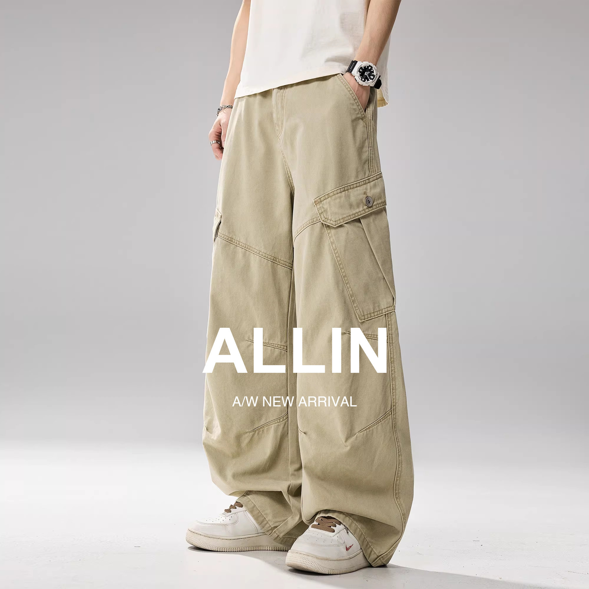 ����ɫ S ALLIN ����ˮϴ��װţ�п��д�����ʽ���ƿ���ֱͲ�������ȳ����� 215Ԫ