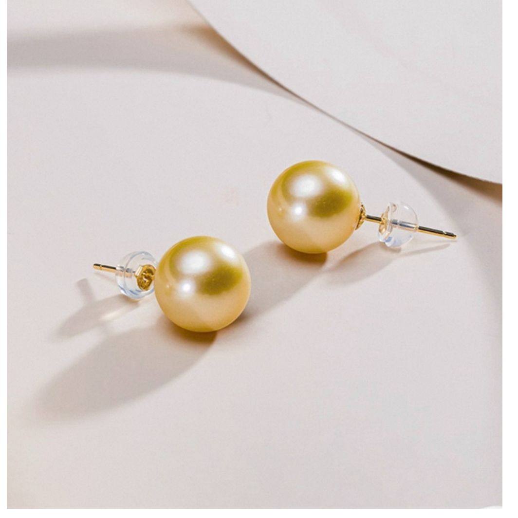 【仙仙专属】通体18k金10-11mm南洋金珍珠耳钉ZB012Z,珠宝/钻石/翡翠,耳饰,淘宝优惠券,粉丝福利购,淘宝优惠卷
