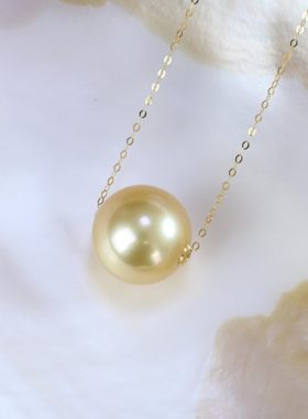 【仙仙专属】通体18k金12-13mm南洋金珍珠路路通吊坠吉尔德 X520