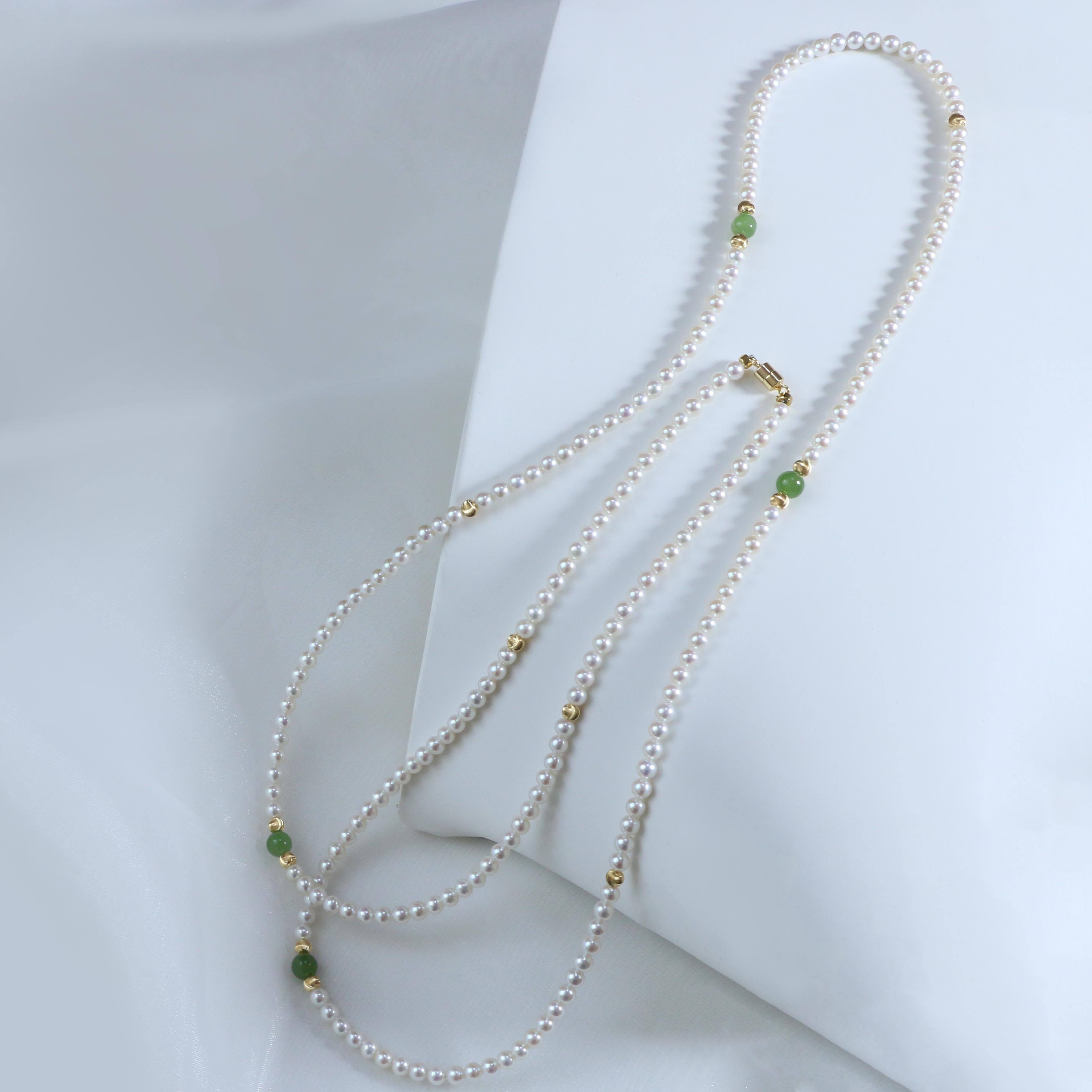 【仙仙专属】925银5-6mm淡水珍珠和田玉新国风毛衣链磁吸扣X618,珠宝/钻石/翡翠,颈饰,淘宝优惠券,粉丝福利购,淘宝优惠卷