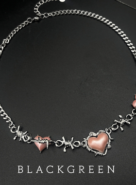 BGBlackgreen项链蝴蝶荆棘项链女