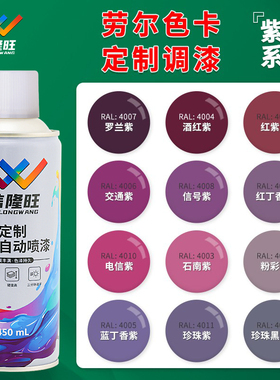 信隆旺定制劳尔RAL紫色汽车手摇自喷漆金属防锈家具木器漆油漆罐