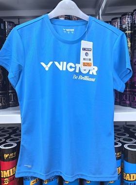 正品 VICTOR威克多女款T-81028胜利针织短袖T恤 羽毛球服断码清仓