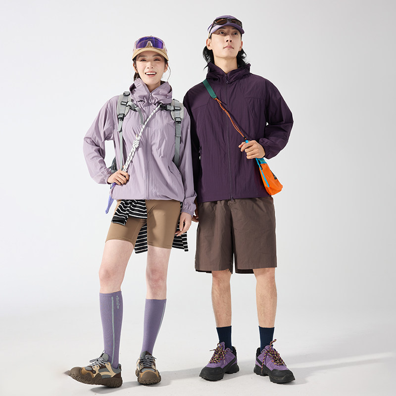 山系防晒衣女短款防晒服男轻量化户外皮肤衣防紫外线UPF50+外套