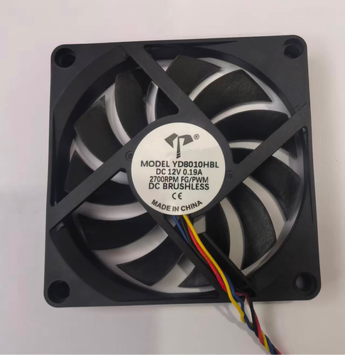 全新台达8010 12V 0.2A 4线PWM调速功能 薄款8CM机箱电源散热风扇