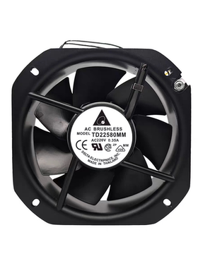 台达TD22580MM/28080HH AC220/380V耐高温轴流风机工业散热风扇