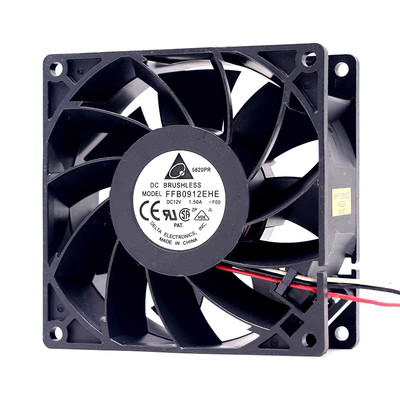 原装台达 FFB0912EHE 9038 12V 1.50A 9CM 大风量双滚珠风扇