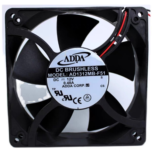 ADDA 12738 12CM 大风量 机箱风扇 12V 0.48A AD1312MB-F51