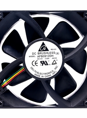 全新台达DELTA 9025 9厘米双滚珠12V2.5A 4线PWM风扇AFB0912DH