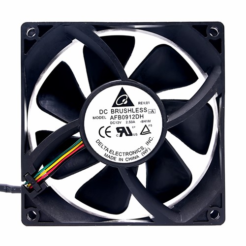 全新台达DELTA 9025 9厘米双滚珠12V2.5A 4线PWM风扇AFB0912DH