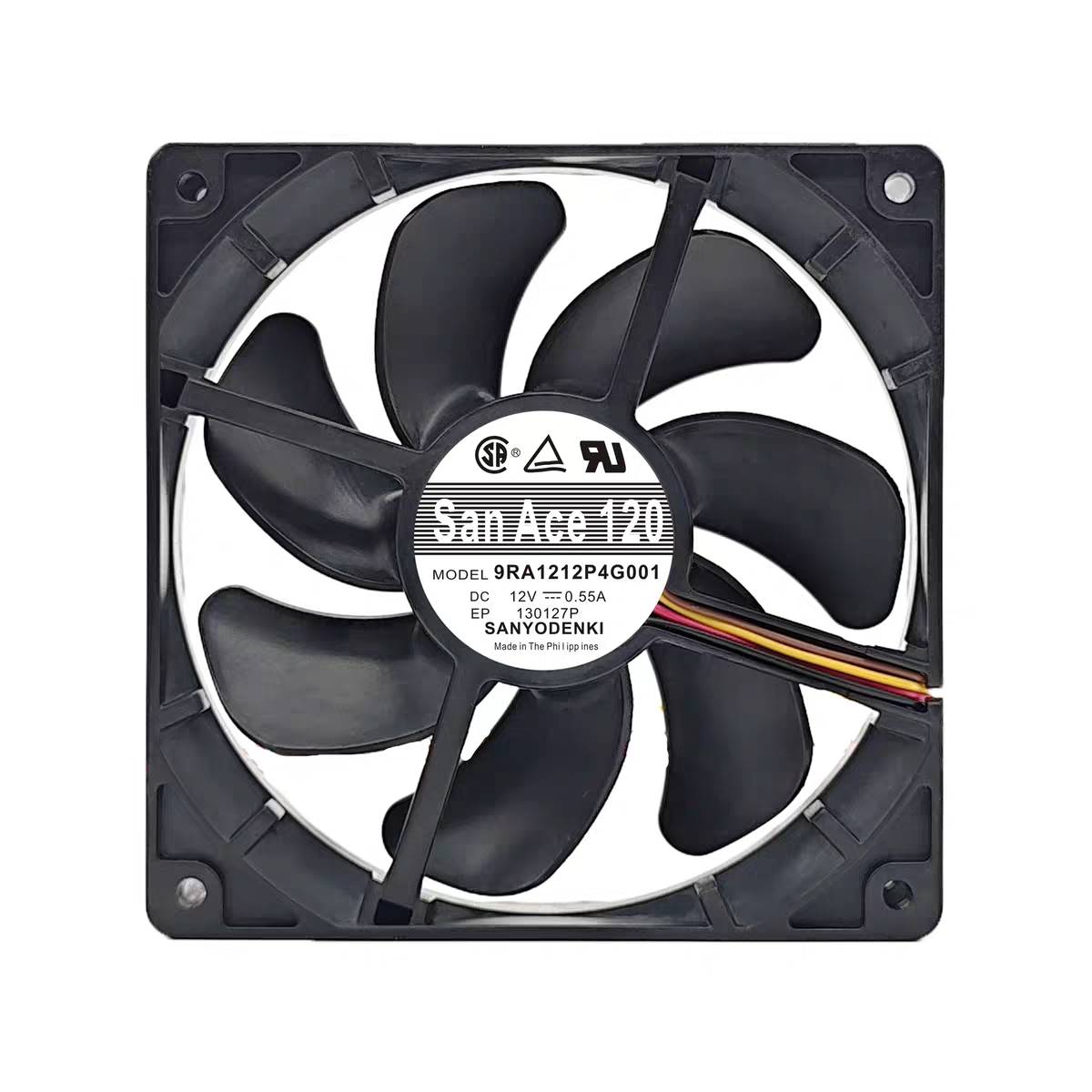 全新原装三洋Sanyo 9RA1212P4G001 12V 0.55A 12025 直流散热风扇