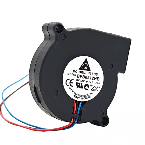 台达全新BFB0512HB DC12V 0.24A 5015 5CM涡轮离心鼓风机散热风扇