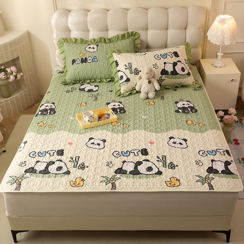 2025新款纯棉夹棉床单防滑