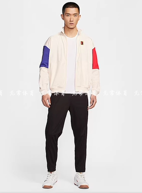 耐克网球服男子2025年新款秋冬运动长袖外套运动服FZ6926-110