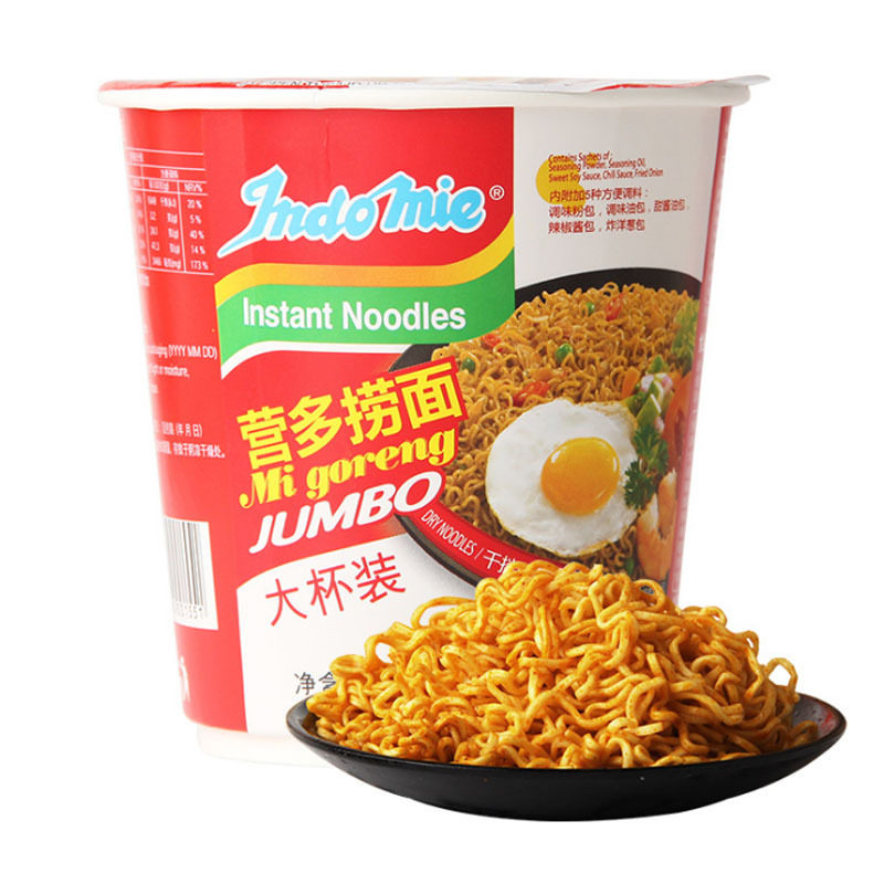 印尼indomie营多传统捞面拌面82g杯面速食泡面方便面大杯装桶面