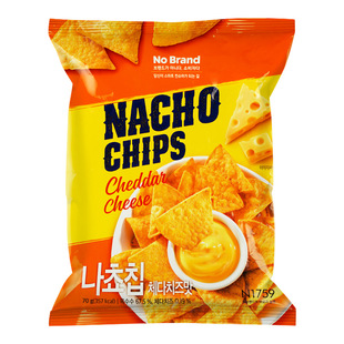 韩国进口NoBrand诺倍得切达芝士墨西哥辣椒味玉米片膨化休闲零食