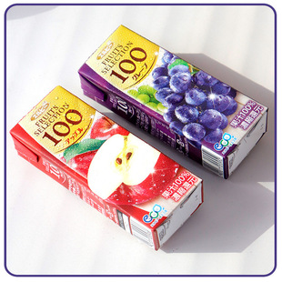 日本进口艾尔比果汁苹果汁葡萄汁200ml 24盒整箱小盒饮料