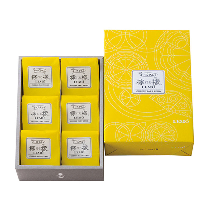 日本直邮柏屋柠檬蛋挞洋菓子甜品礼盒装松女友零食6枚/盒伴手礼
