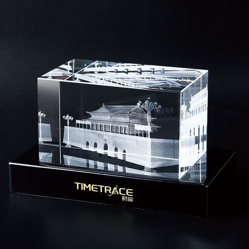 水晶建筑模型工艺品三维立体楼模型竣工摆件留念创意纪念商务礼品