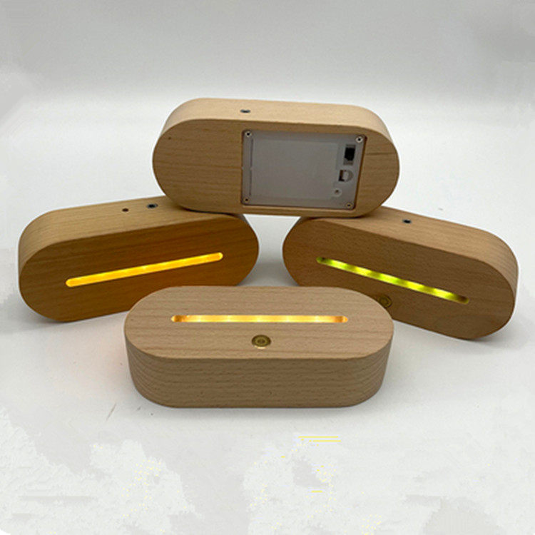 七彩锂电发光灯饰底座     桌面校园纪念周年庆创意礼物礼品灯座