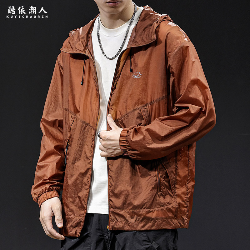 防晒衣男夏季速干冰丝户外钓鱼