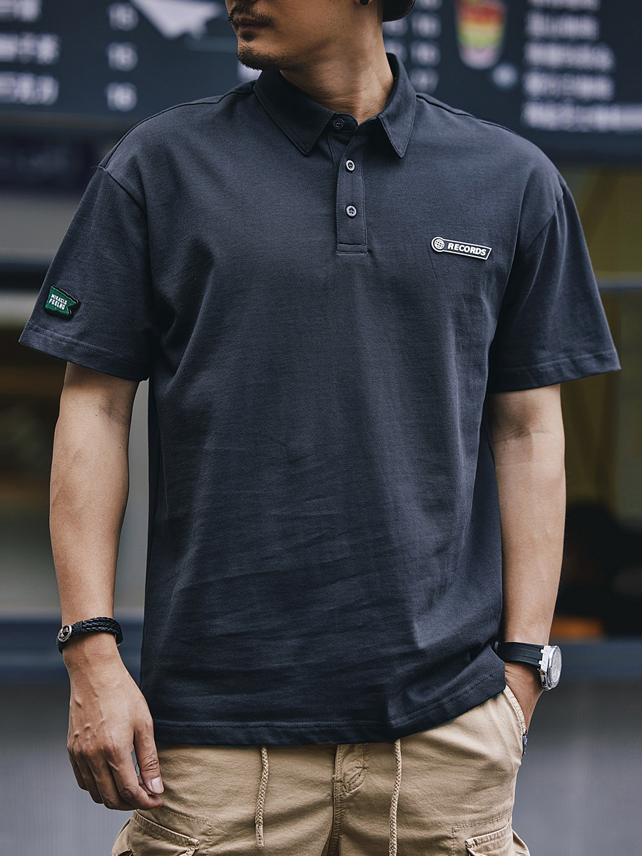 重磅休闲短袖POLO纯棉夏季