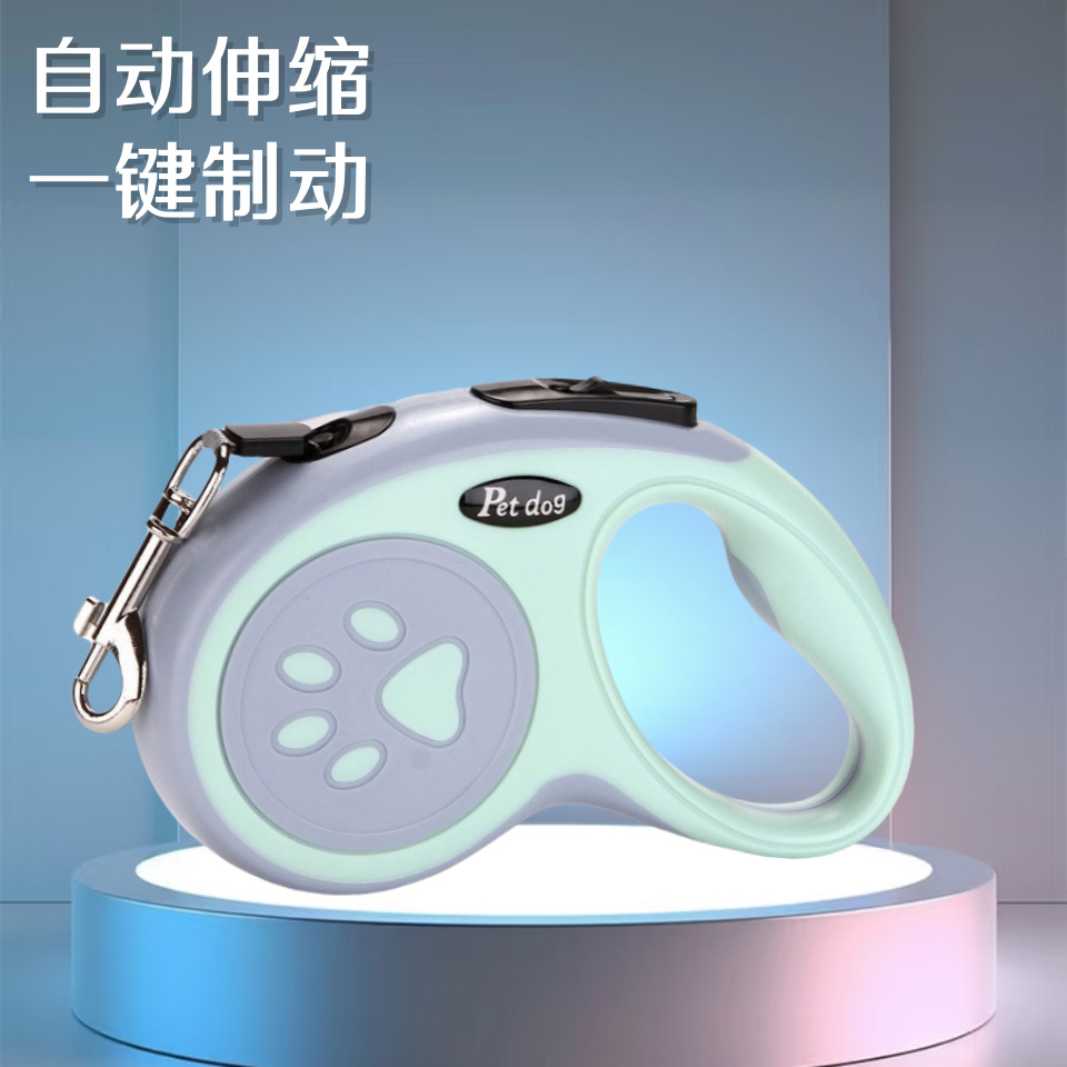 亚马逊狗狗专用牵引绳自动小狗3米5米宠物户外遛狗狗狗牵引绳