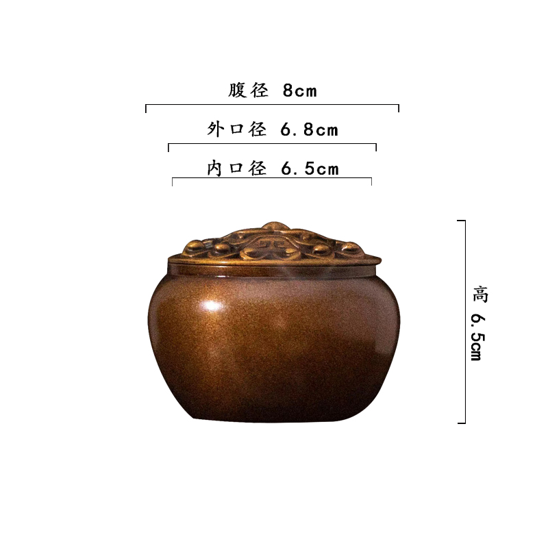 见素香坊热销陈巧生制萌虎手炉袖珍铜香炉雅器摆件熏炉巧生炉A098